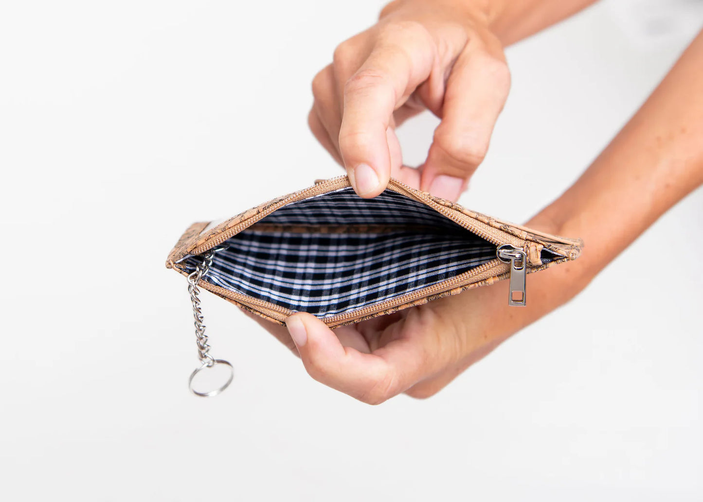 Cork Credit Card Zipper Wallet