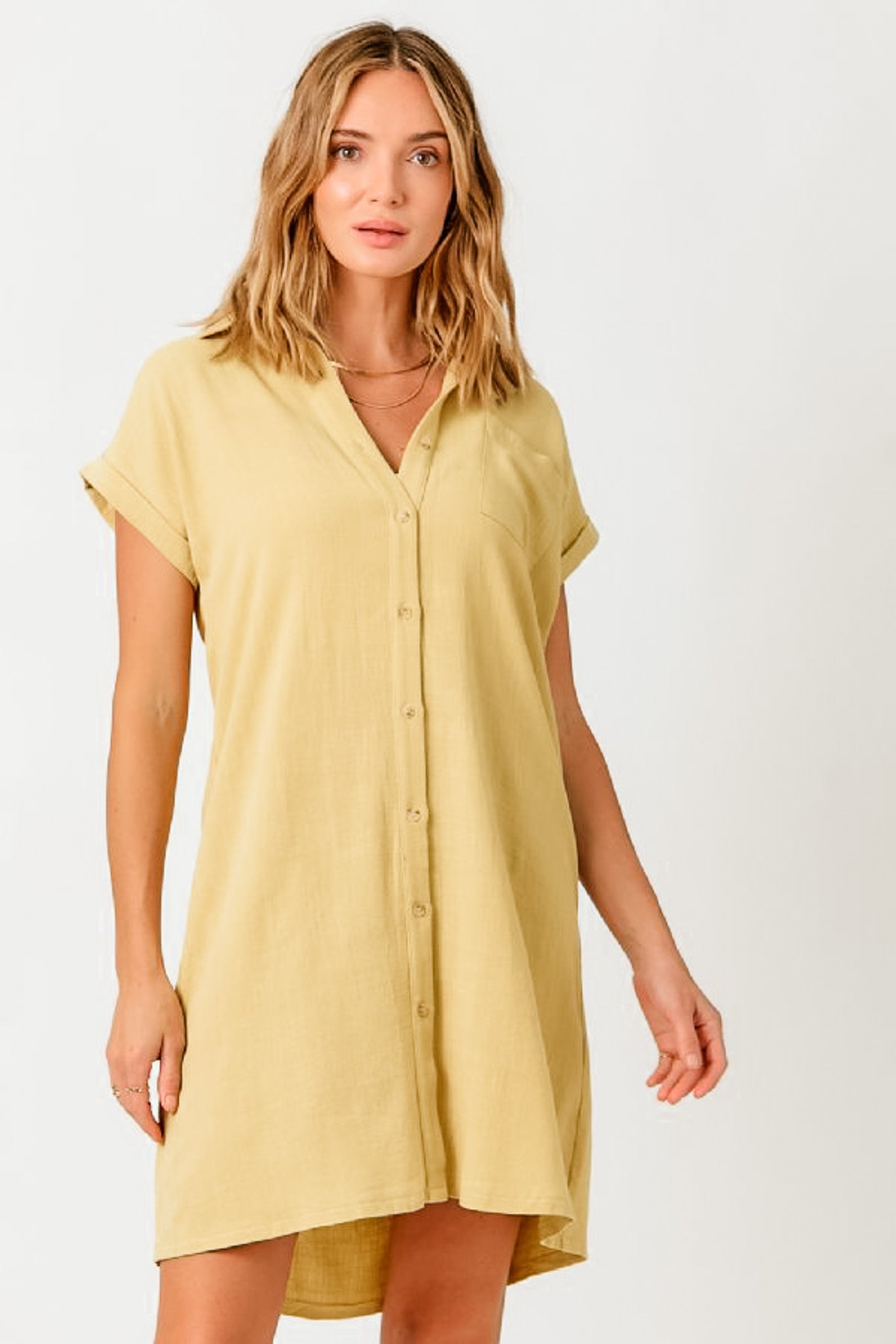 Linen Blend Dress