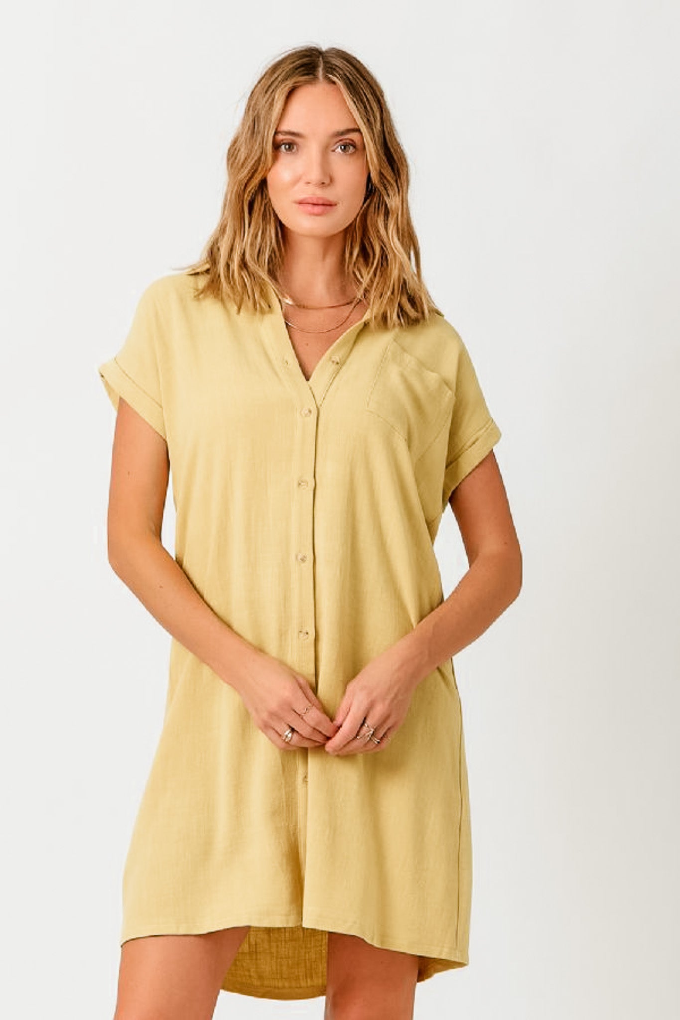 Linen Blend Dress