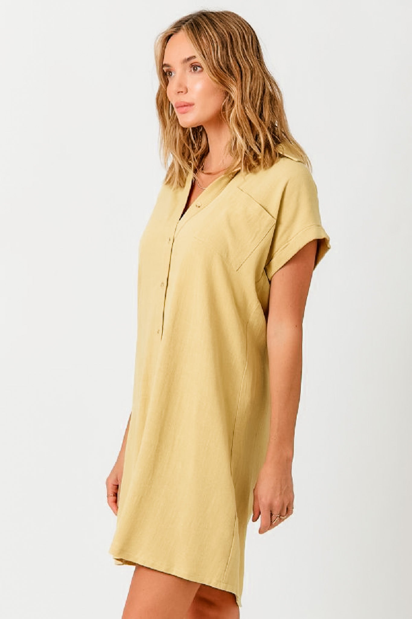 Linen Blend Dress