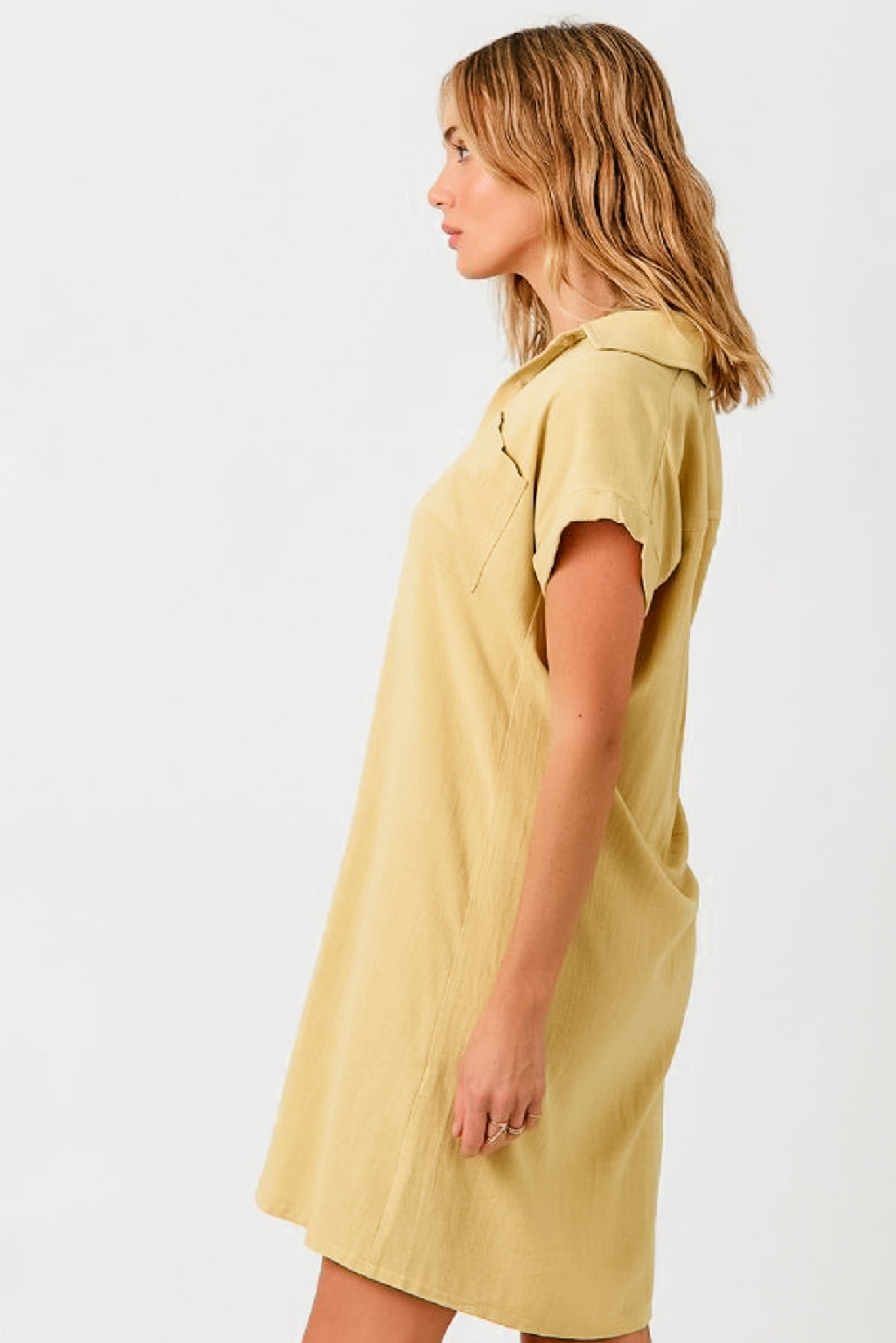 Linen Blend Dress