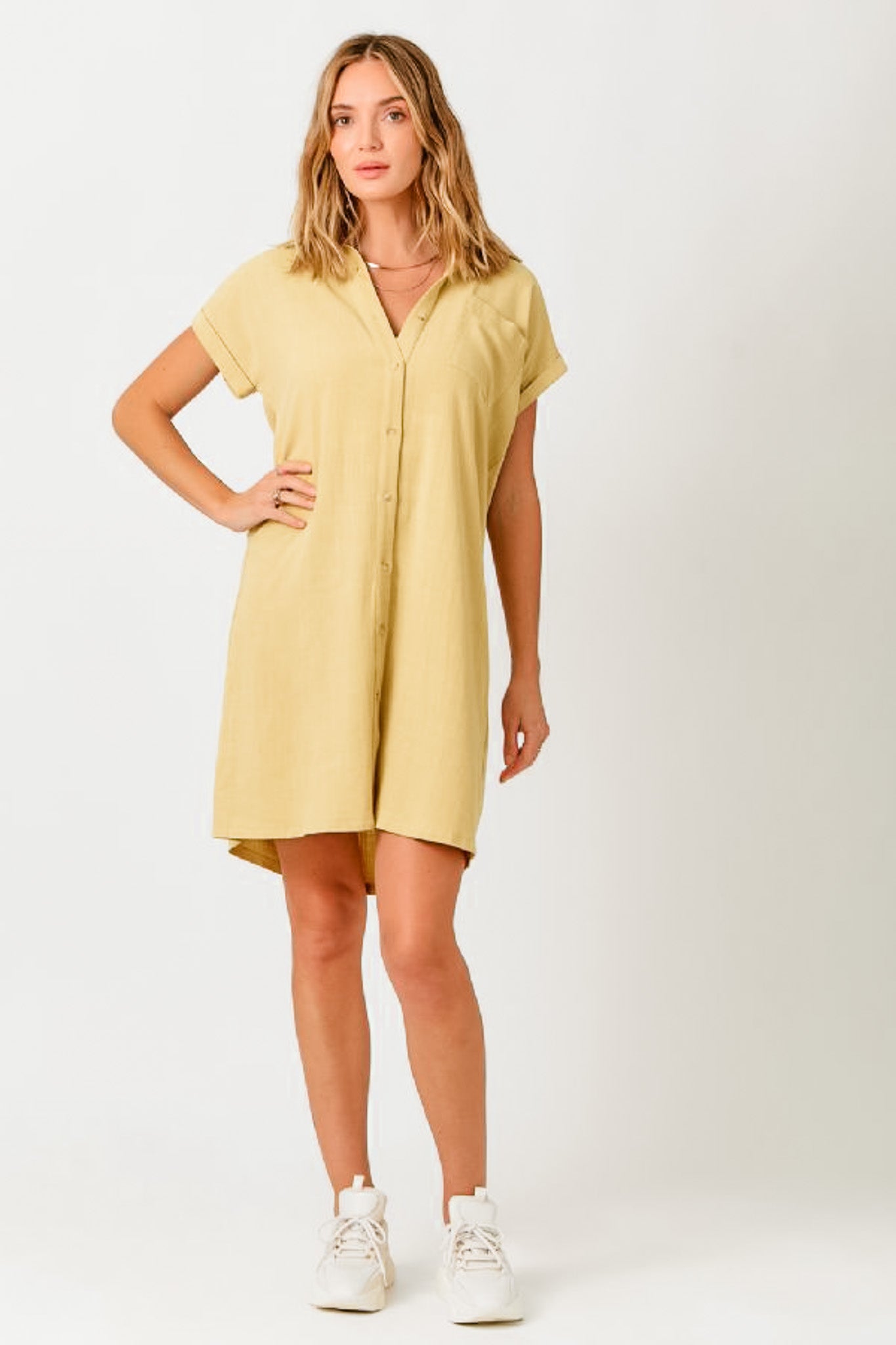 Linen Blend Dress