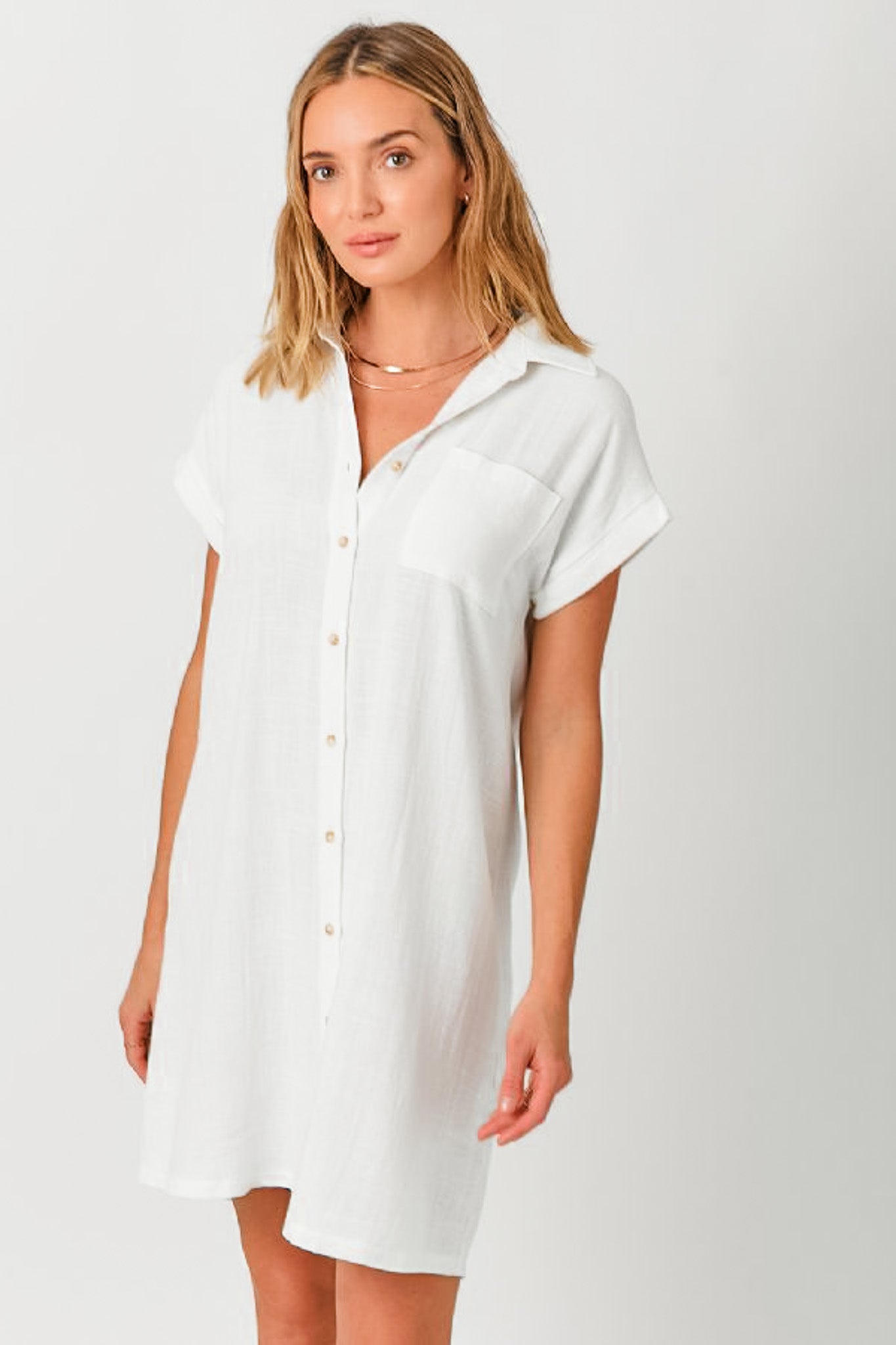 Linen Blend Dress