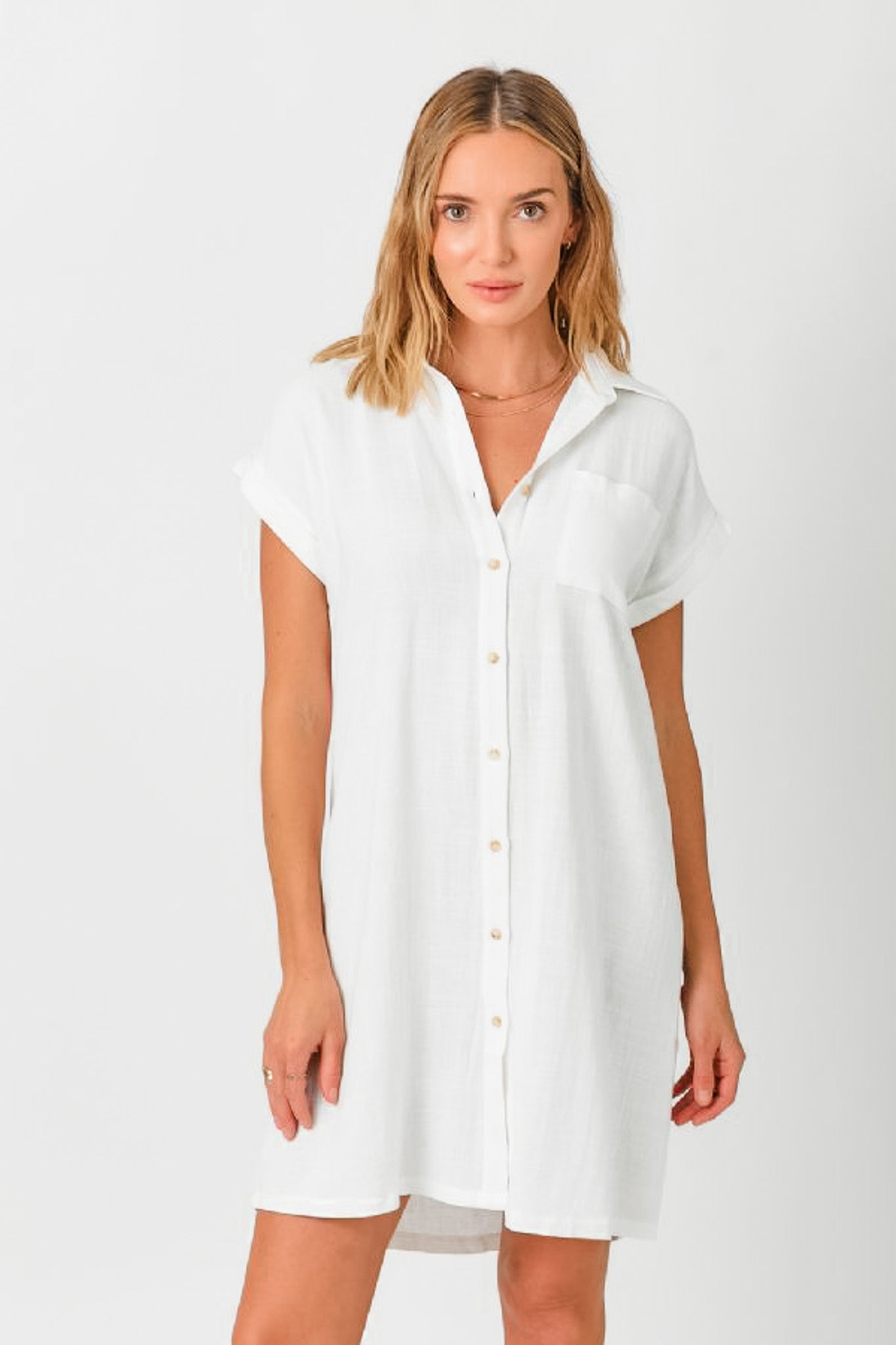 Linen Blend Dress