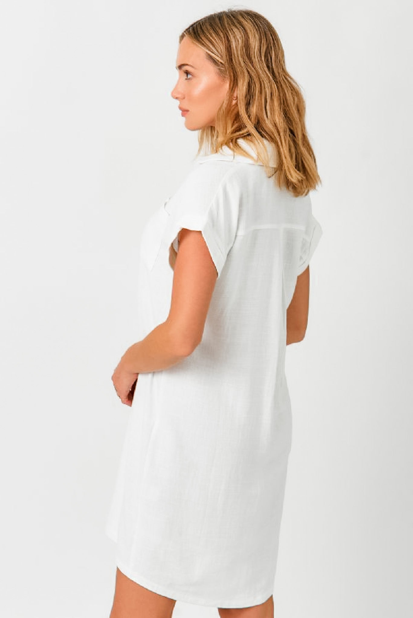 Linen Blend Dress