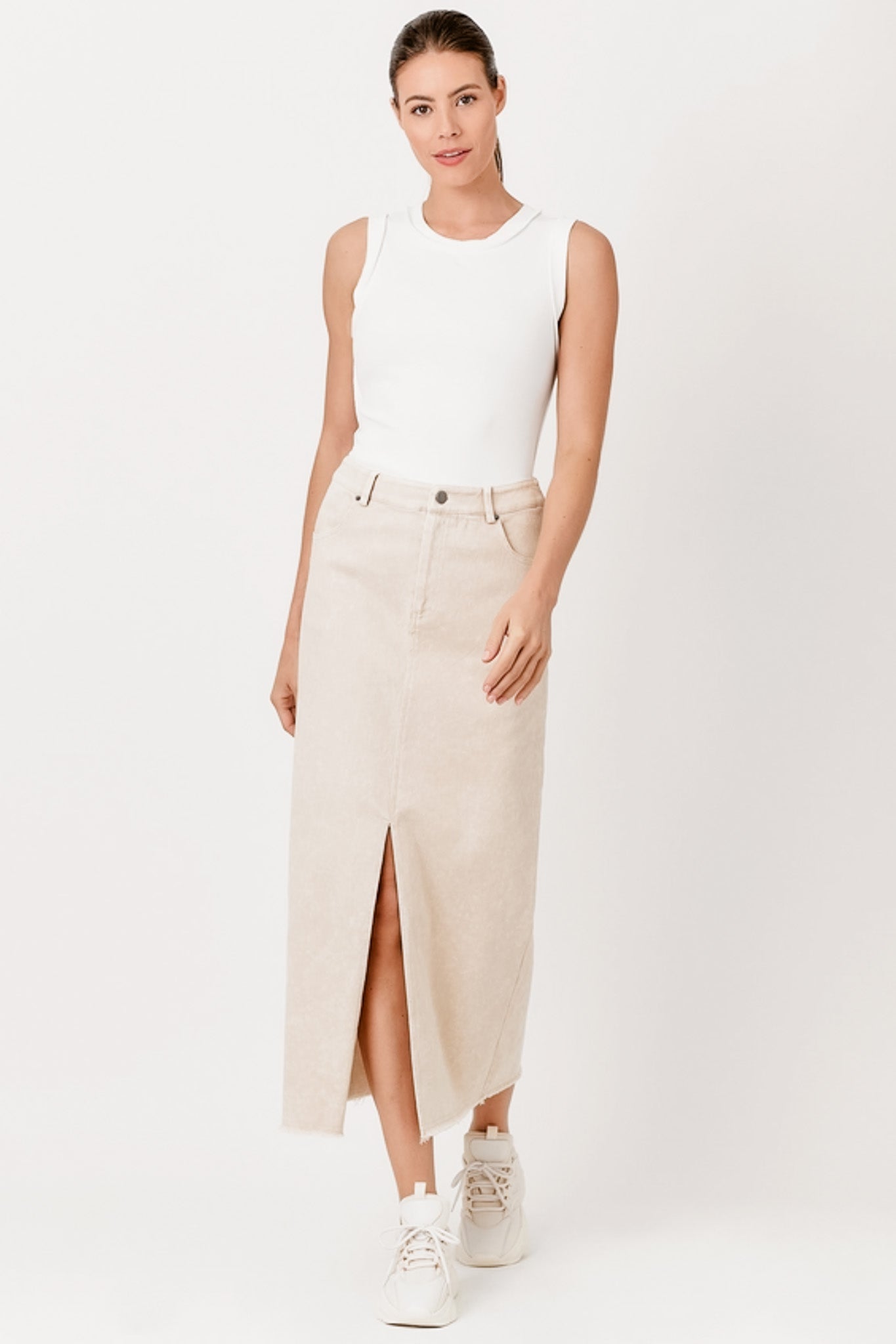 Exposed Seaming Ribbed Tank