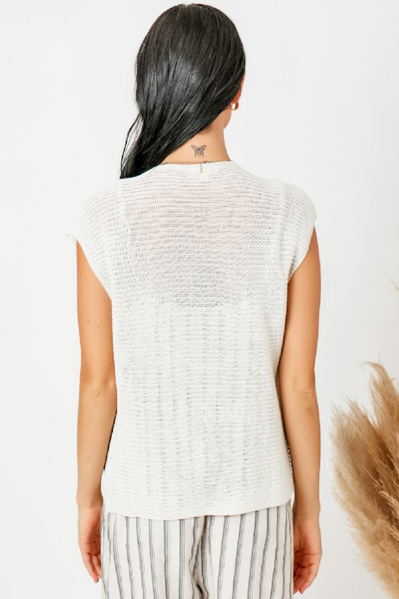 Surplice Neck Sweater Top