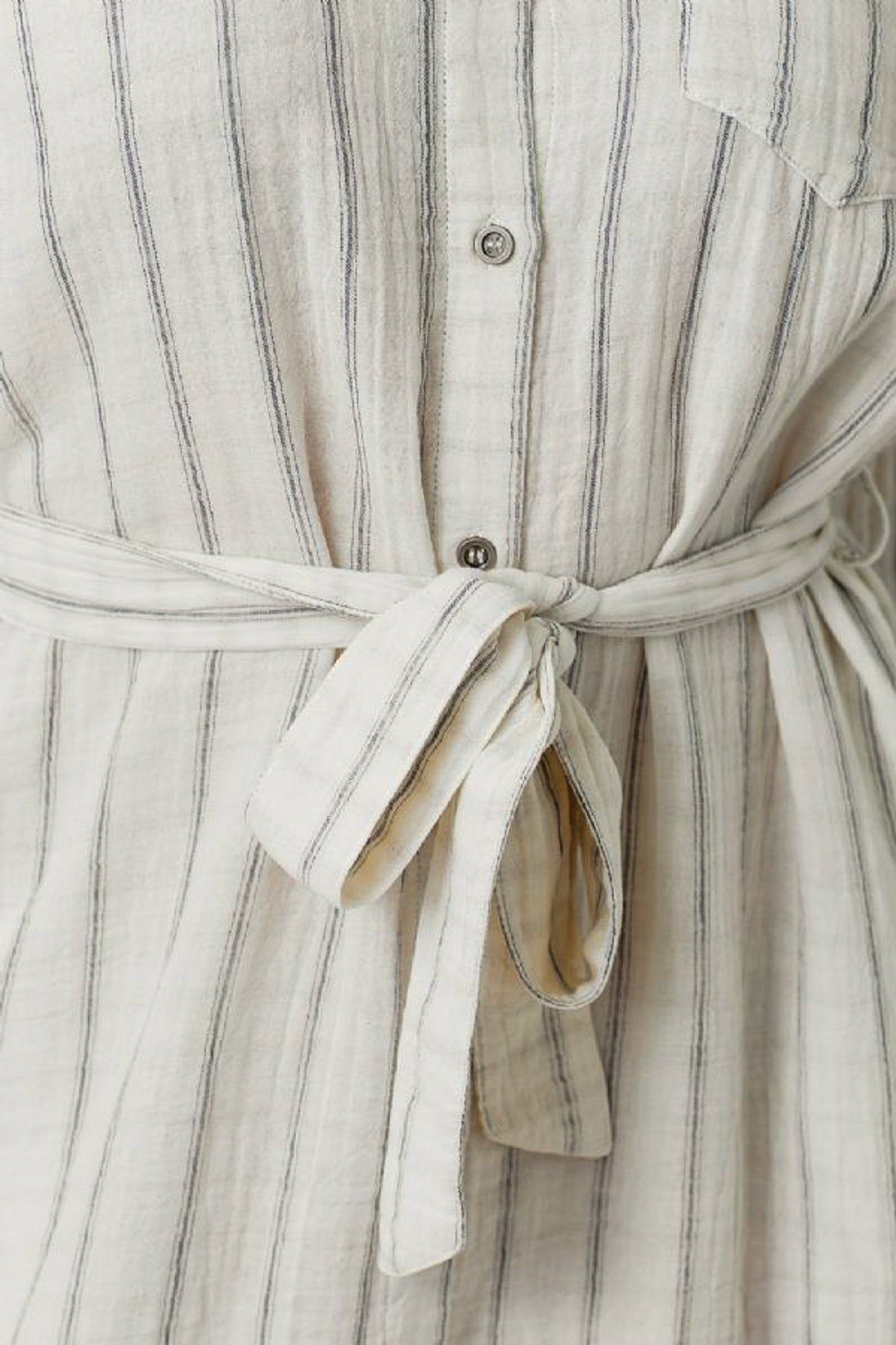 Washed Stripe Shirt Dress