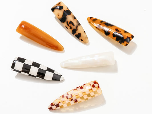 Celeste | Vintage Printed Hair Clip Barrette (Set of 2)