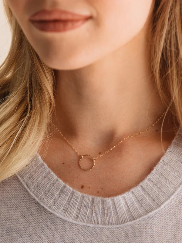 Floating Circle Necklace