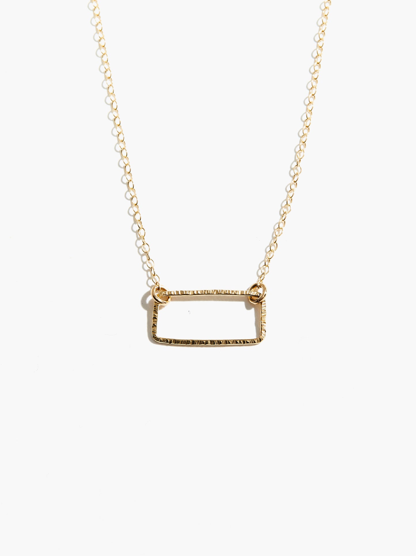 Floating Rectangle Necklace