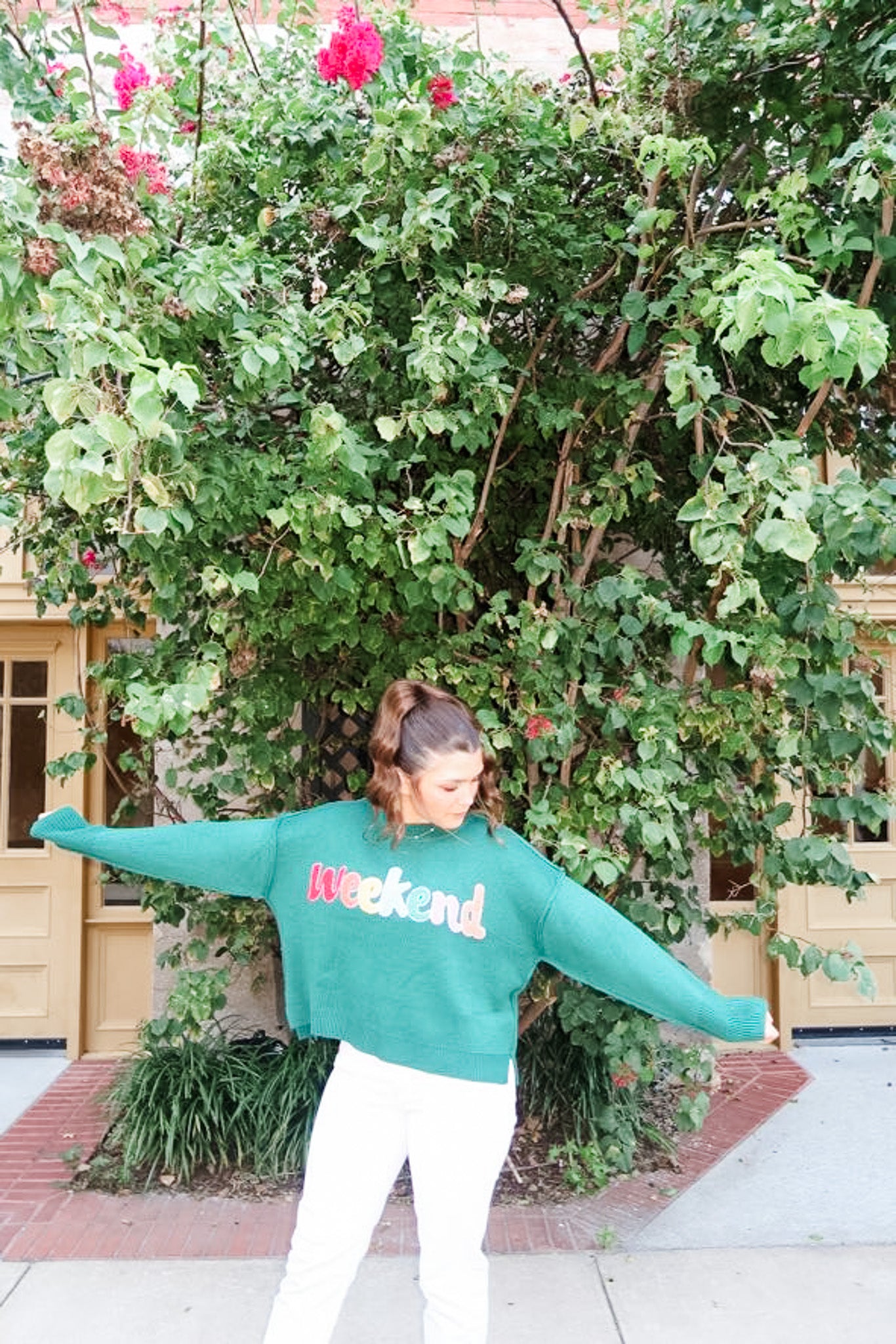 Weekend Embroidered Sweater