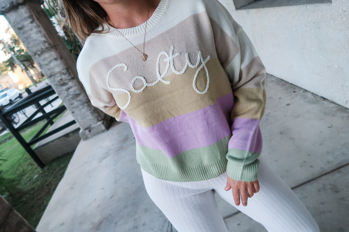 Salty Embroidered Sweater