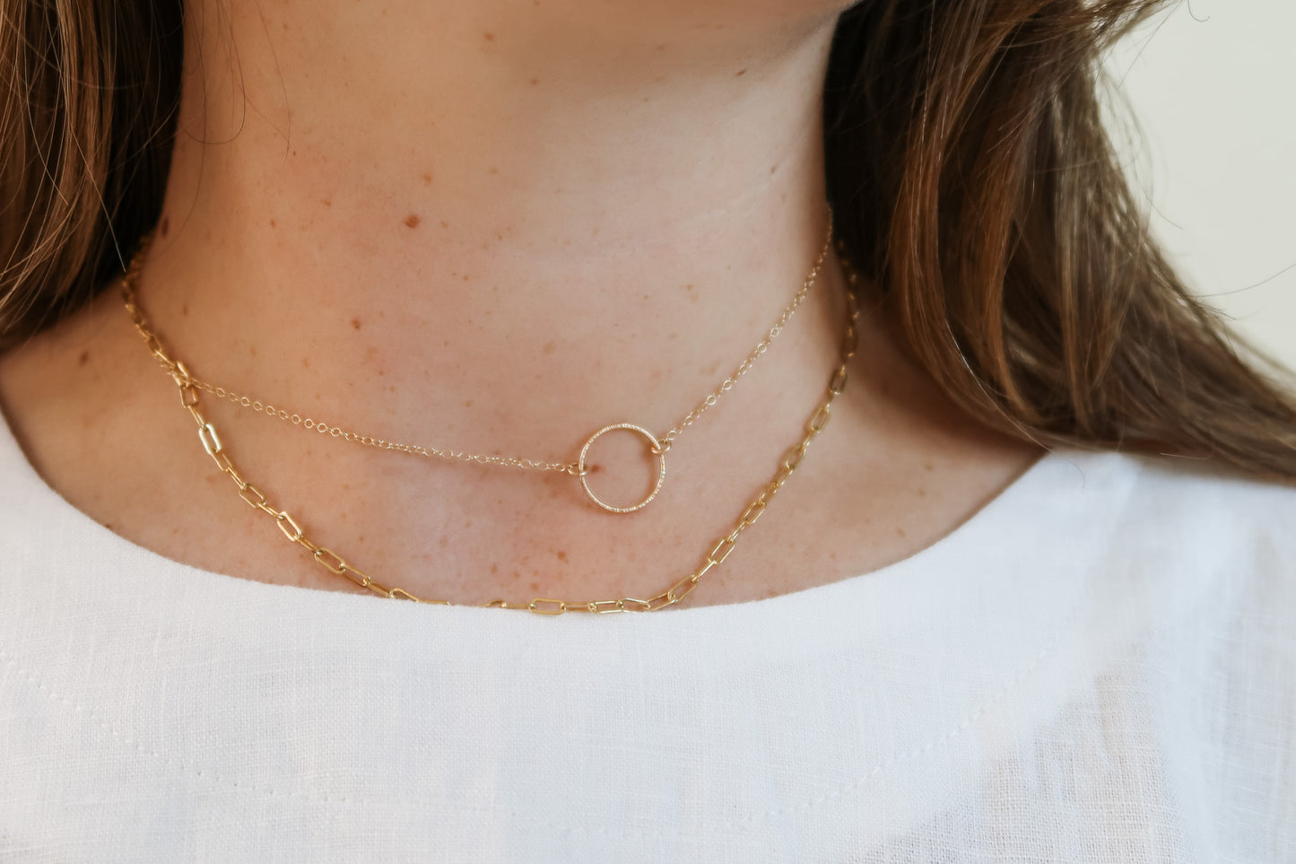 Floating Circle Necklace
