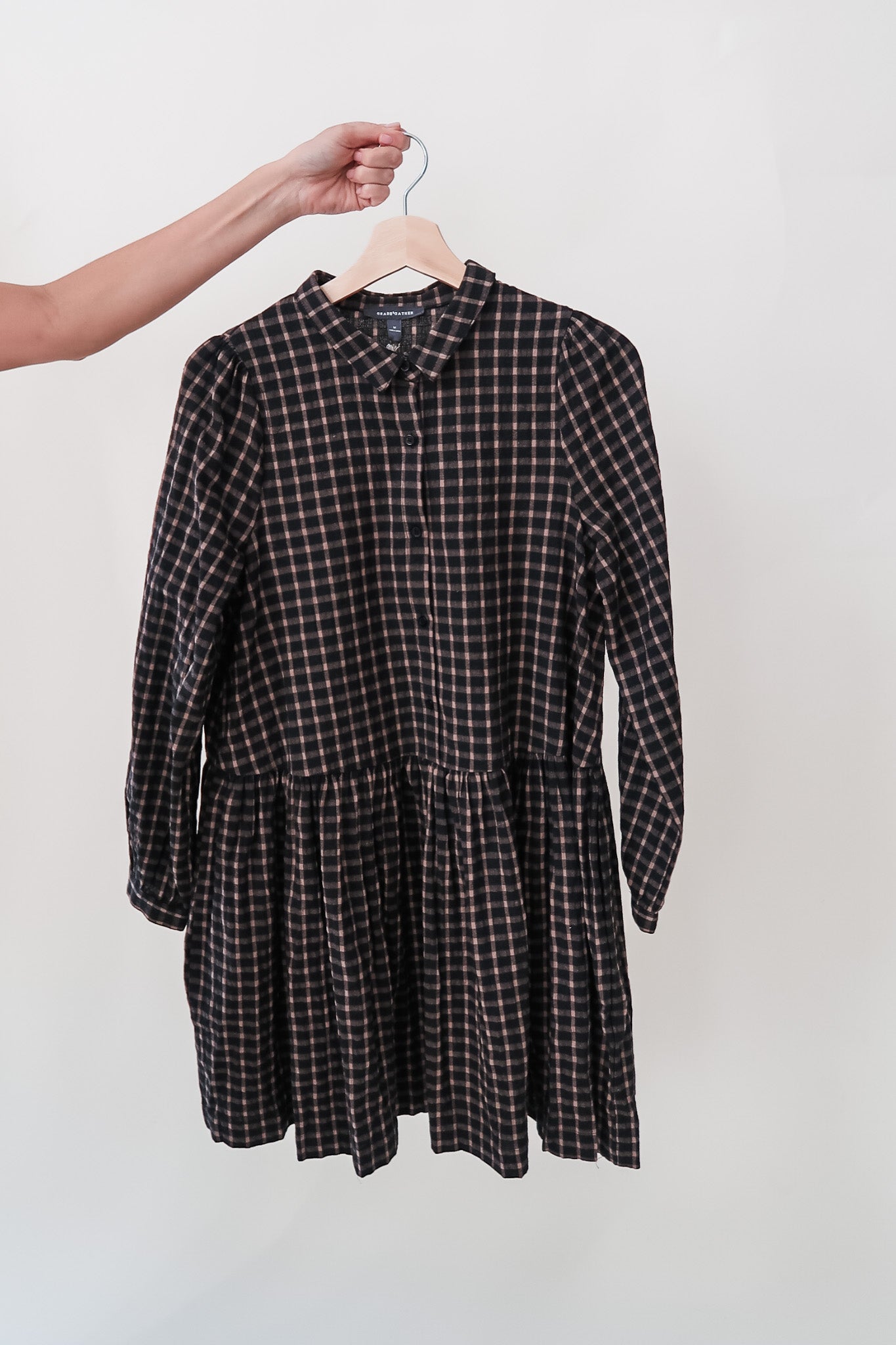 Plaid Collared Dress