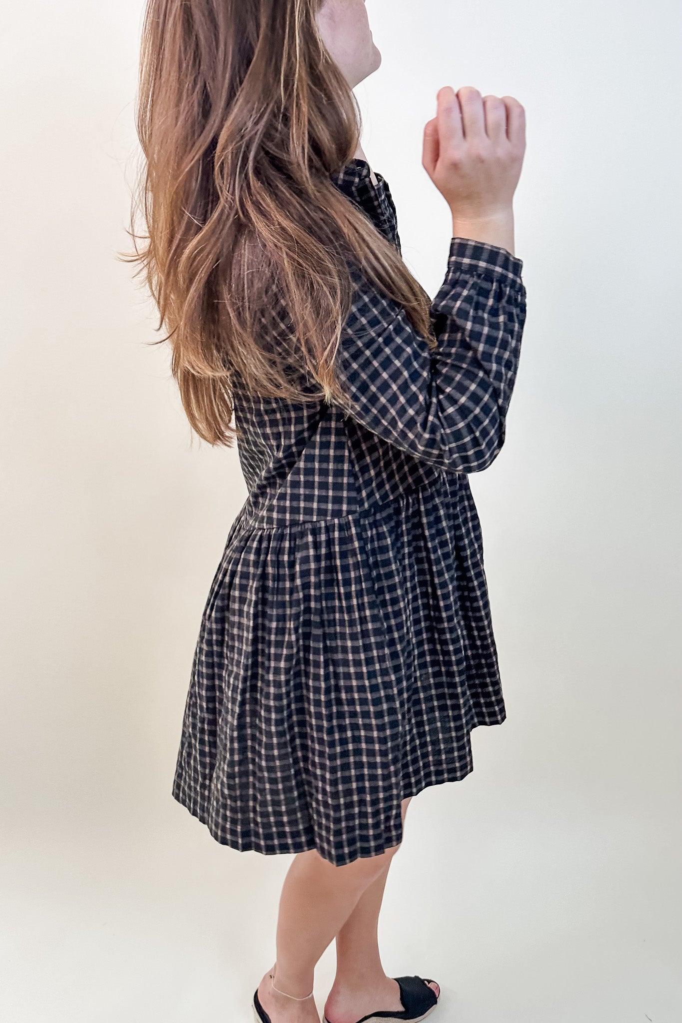 Plaid Collared Dress