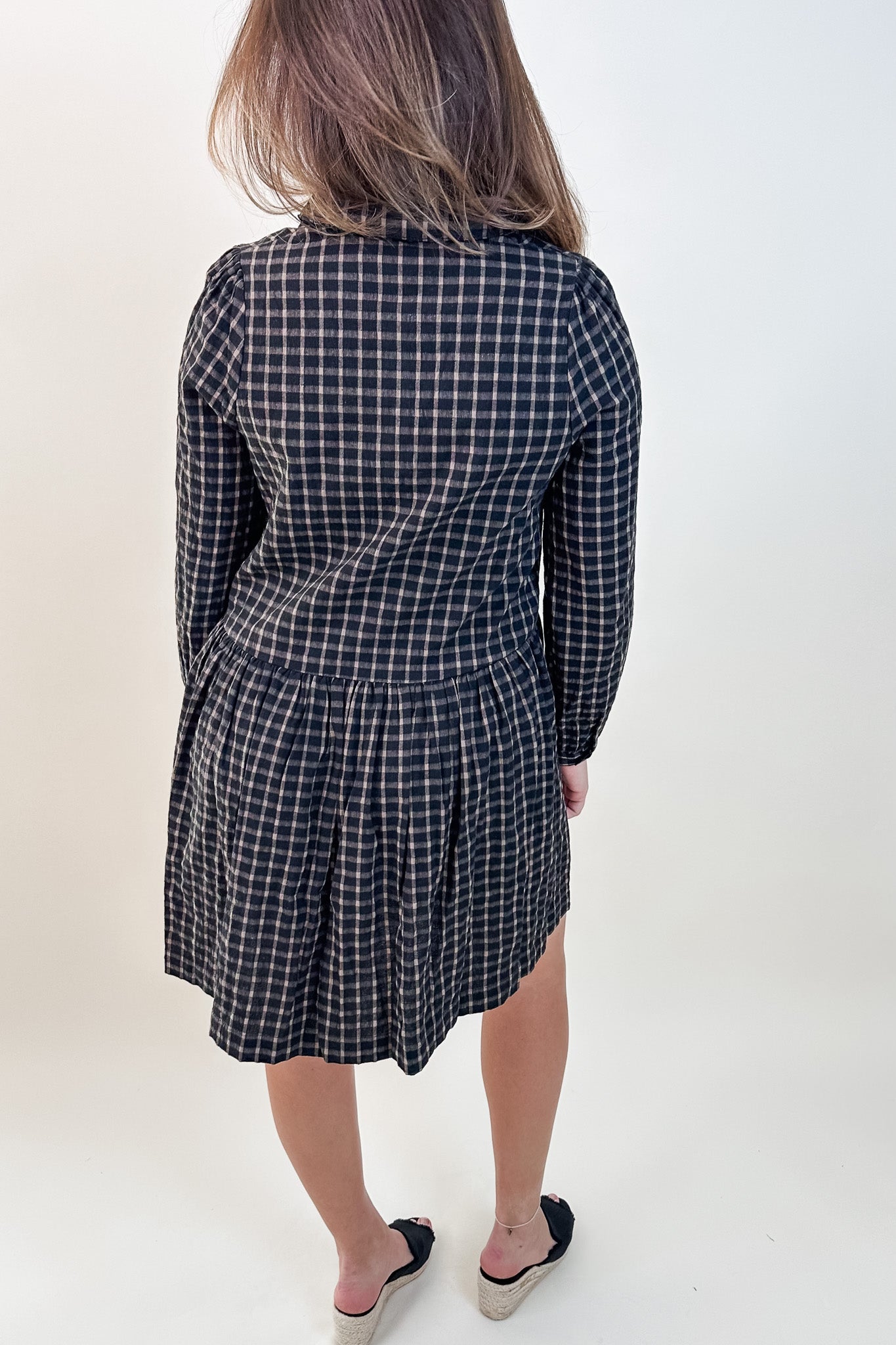 Plaid Collared Dress
