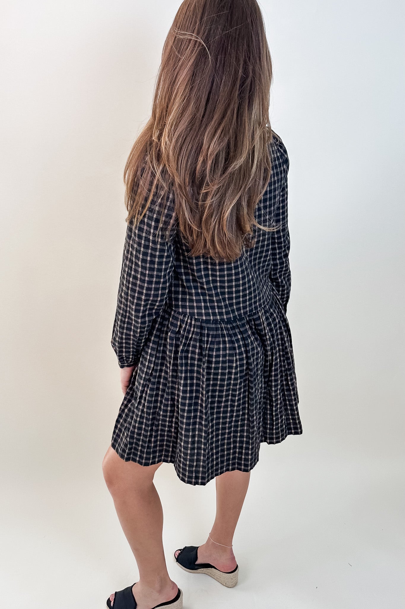 Plaid Collared Dress