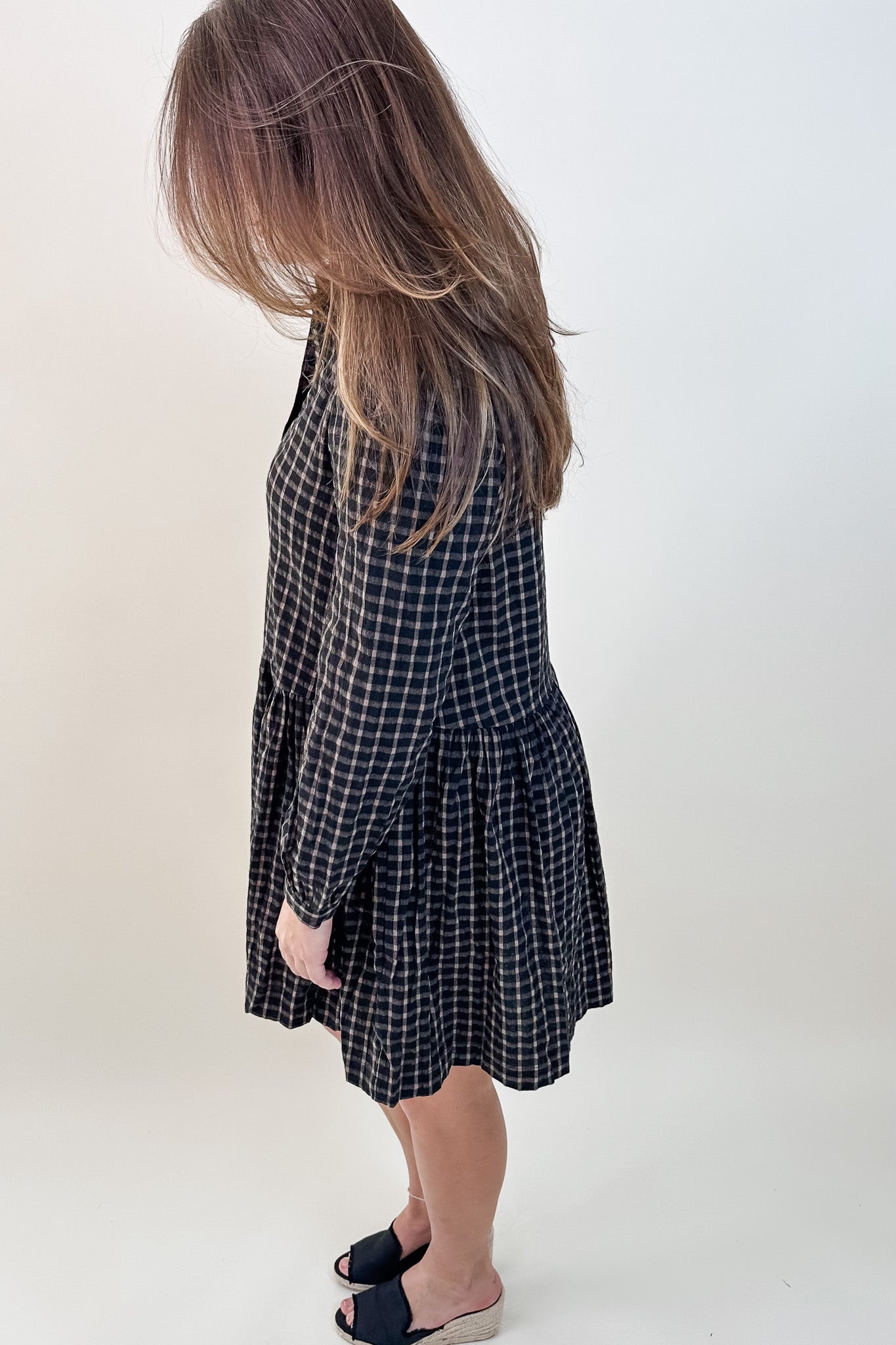 Plaid Collared Dress