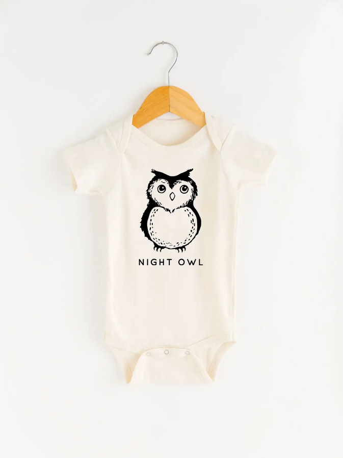 Night Owl Baby Onesie