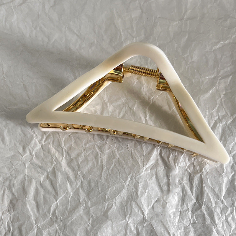 Vera | Ivory Gold Metal Claw Clips