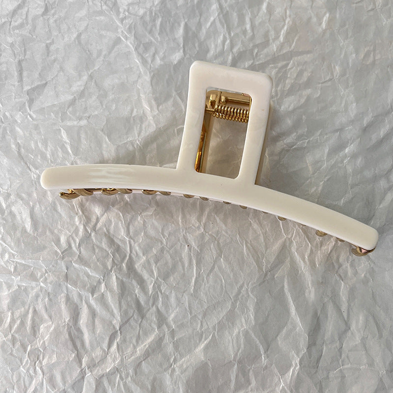 Vera | Ivory Gold Metal Claw Clips