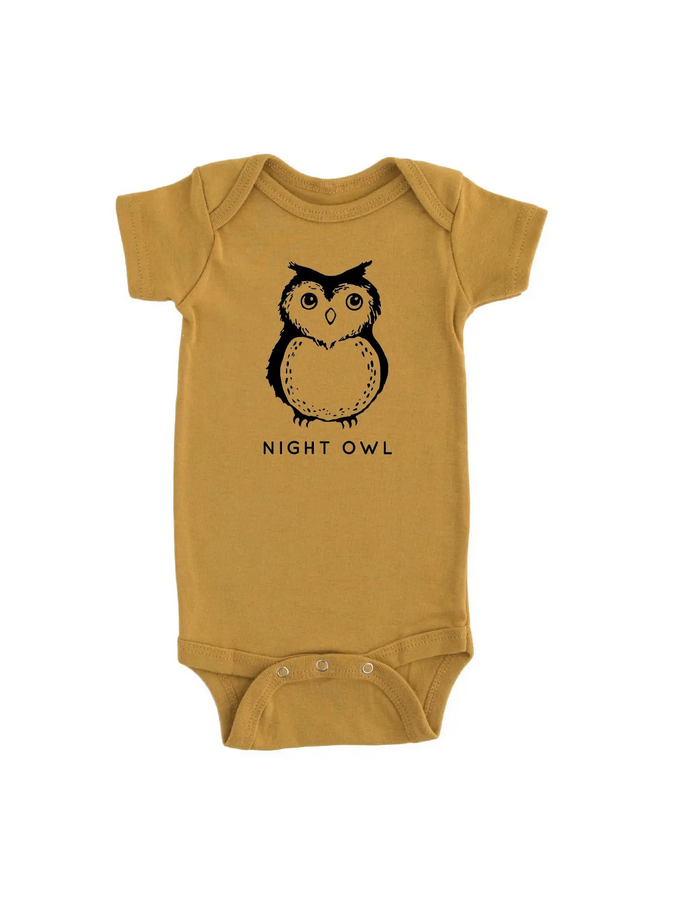 Night Owl Baby Onesie
